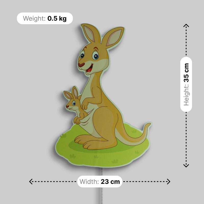 Kangaroo & Joey Nursery Wall Lamp